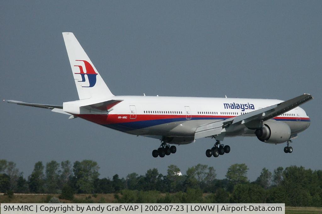 9M-MRC, 1997 Boeing 777-2H6/ER C/N 28410, Malaysia Airlines 777-200