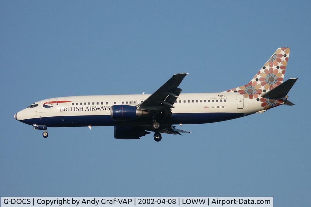 G-DOCS, 1992 Boeing 737-436 C/N 25852, British Airways 737-400