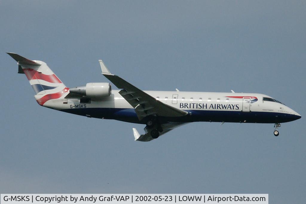 G-MSKS, 2000 Canadair CRJ-200LR (CL-600-2B19) C/N 7386, British Airways CRJ