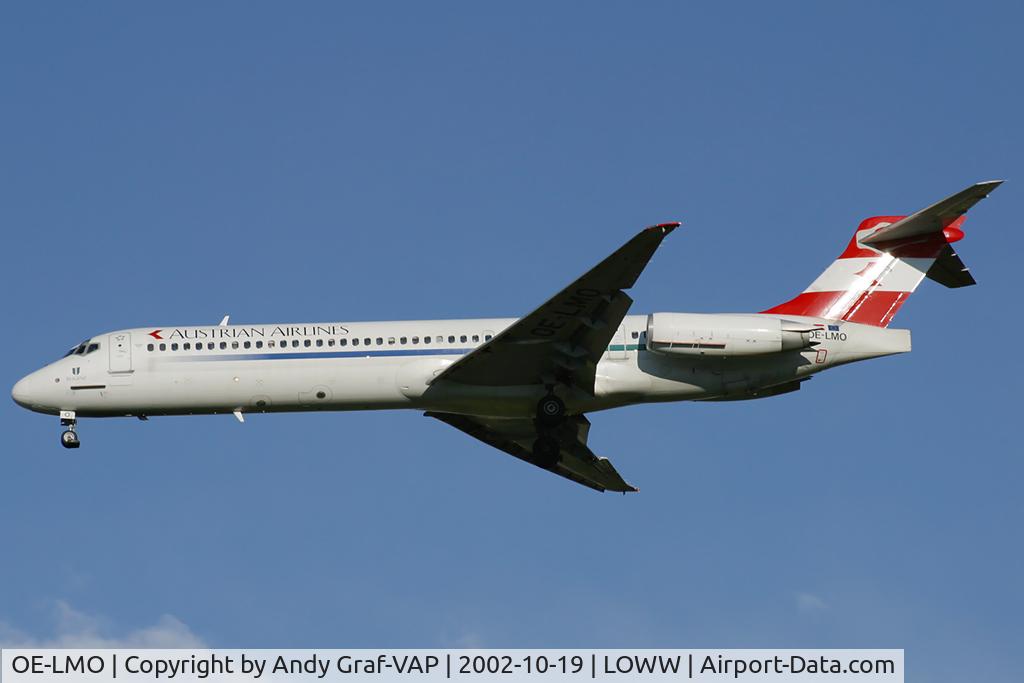 OE-LMO, 1990 McDonnell Douglas MD-87 (DC-9-87) C/N 49888, Austrian Airlines MD87
