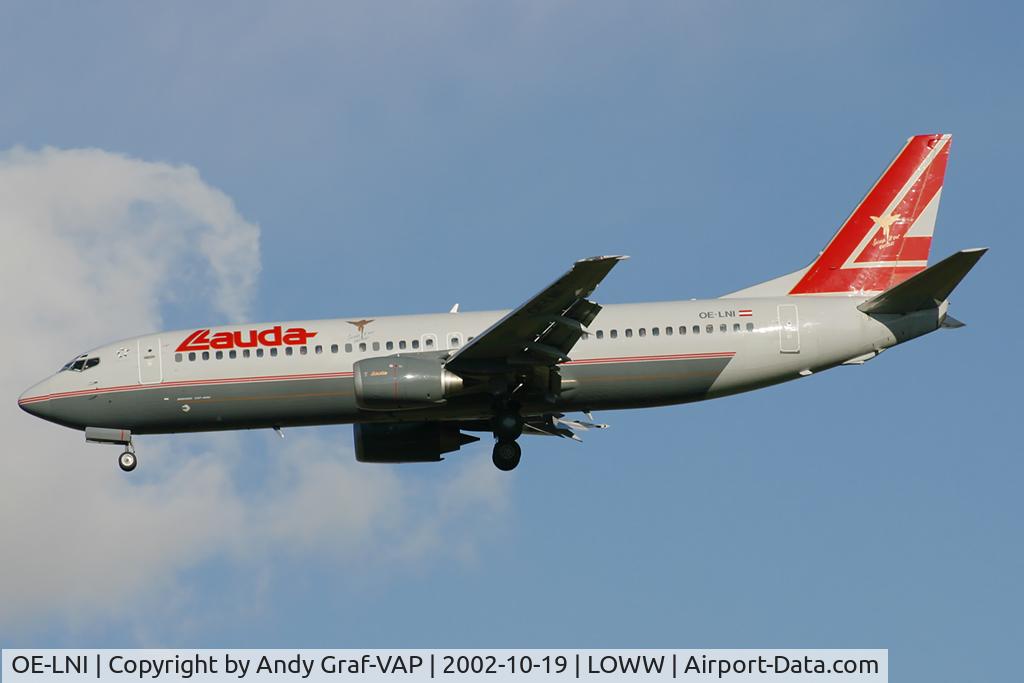 OE-LNI, 1993 Boeing 737-4Z9 C/N 27094, Lauda Air 737-400