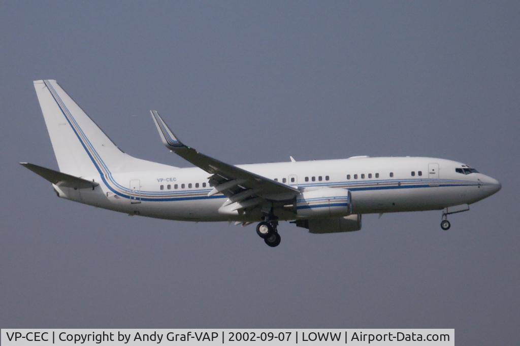 VP-CEC, 1999 Boeing 737-7AW BBJ C/N 30031, 737-700