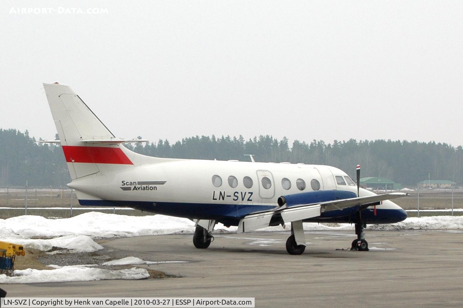 LN-SVZ, 1984 British Aerospace BAe-3102 Jetstream 31 C/N 641, Norwegian JetStream 31 operated by Scan Aviation.