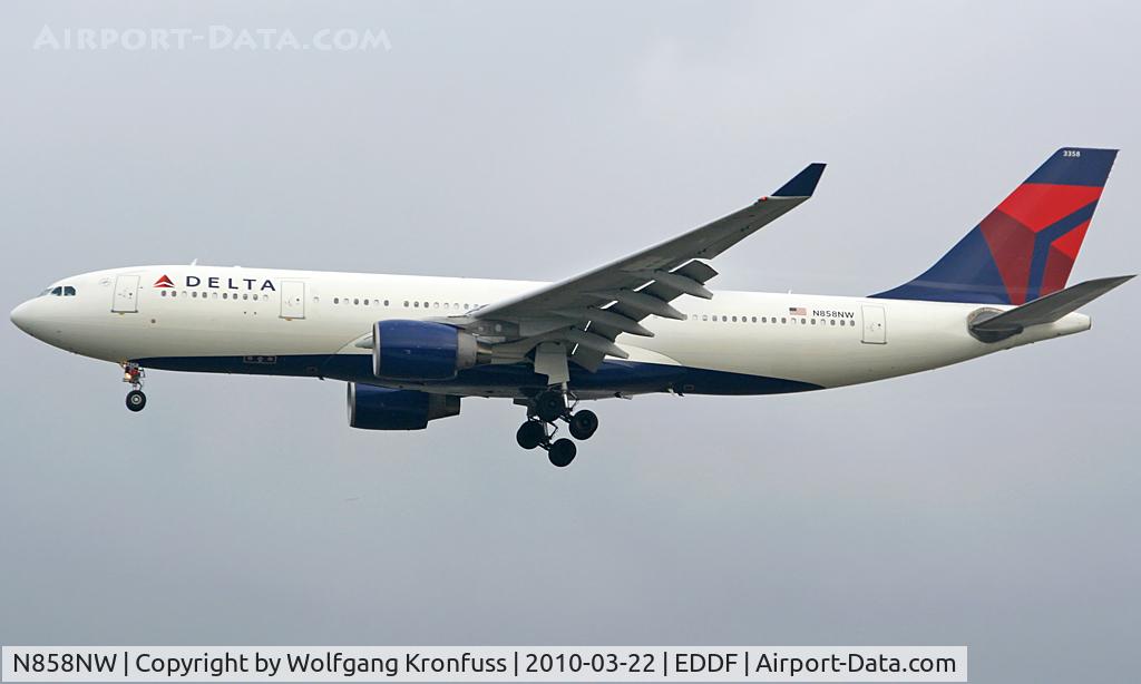 N858NW, 2006 Airbus A330-223 C/N 0718, Delta