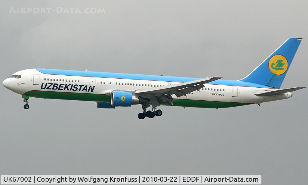 UK67002, 1997 Boeing 767-33P/ER C/N 28392, Uzbekistan