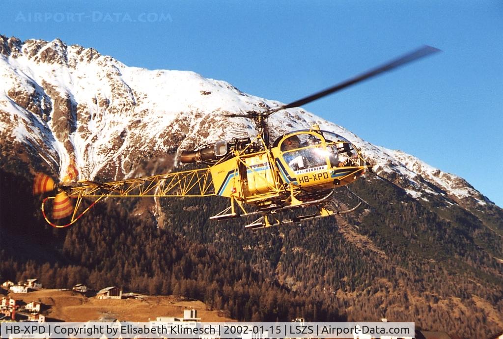 HB-XPD, 1983 Aerospatiale SA-315B Lama C/N 2167/22, at Samedan Airport