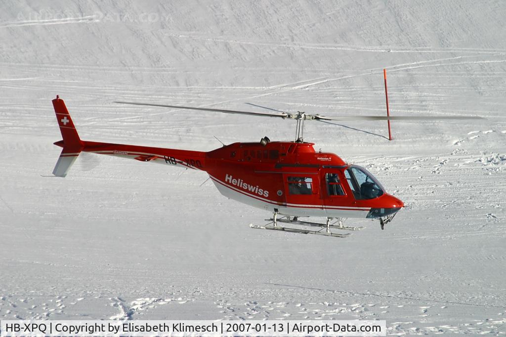 HB-XPQ, 1980 Agusta AB-206B JetRanger II C/N 8606, at Lauberhorn
