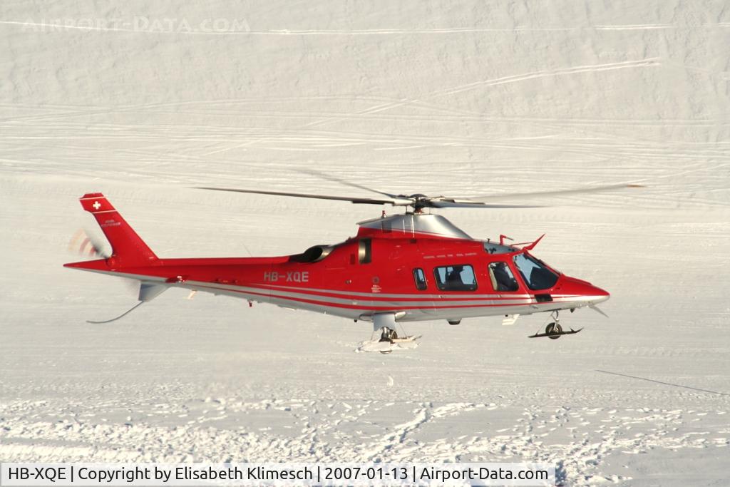 HB-XQE, 1998 Agusta A-109E Power C/N 11016, at Lauberhorn