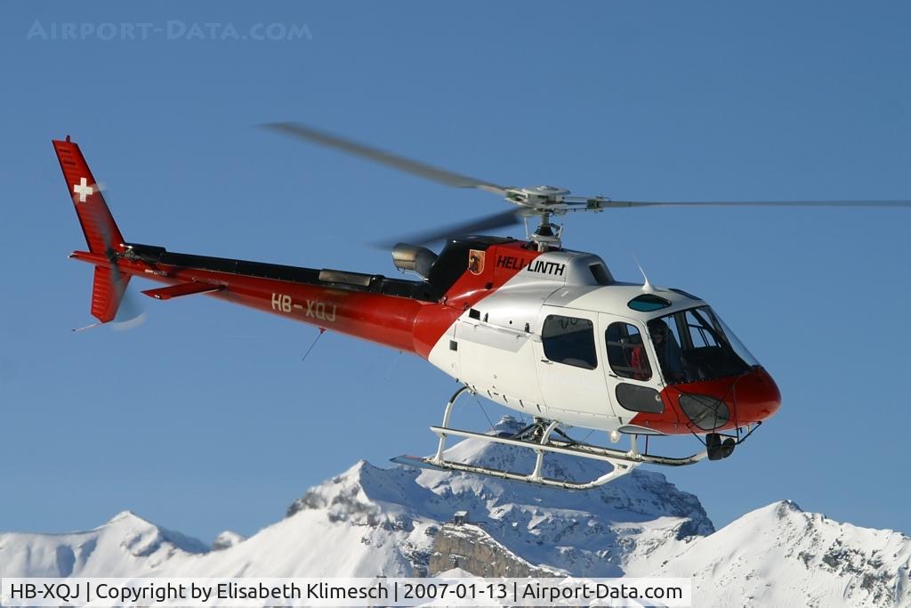 HB-XQJ, 1998 Eurocopter AS-350B-3 Ecureuil Ecureuil C/N 3093, at Lauberhorn