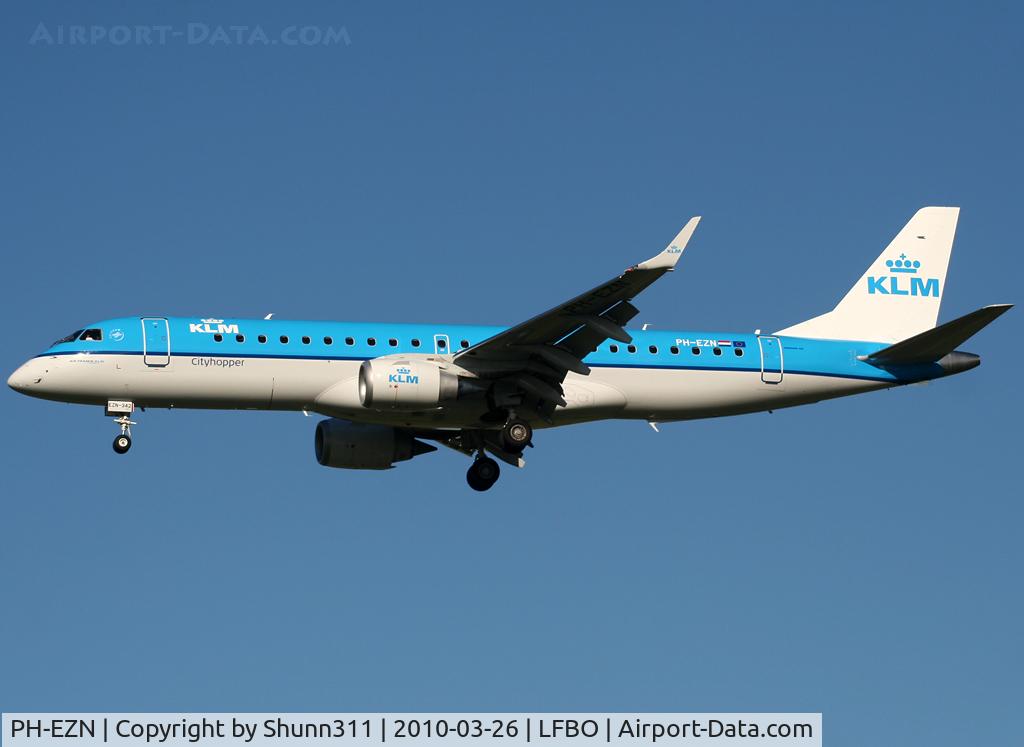 PH-EZN, 2010 Embraer 190LR (ERJ-190-100LR) C/N 19000342, Landing rwy 32L