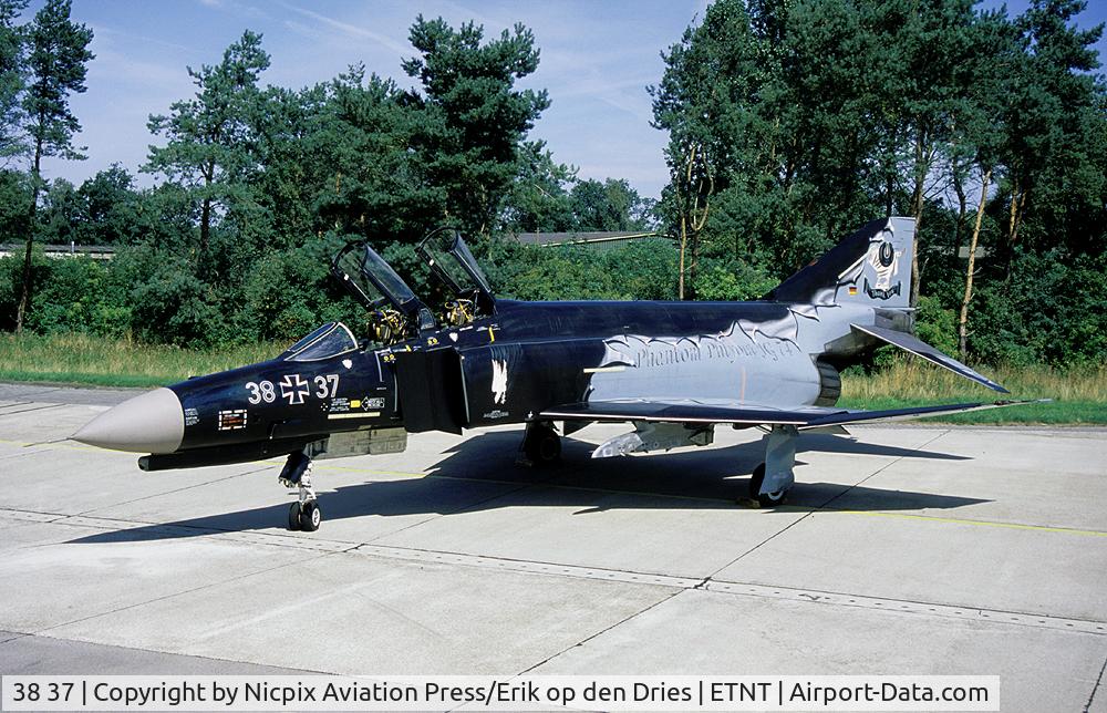 38 37, 1972 McDonnell Douglas F-4F Phantom II C/N 4716, left side of the last F-4 of JG-74 when the unit went to Eurofighter