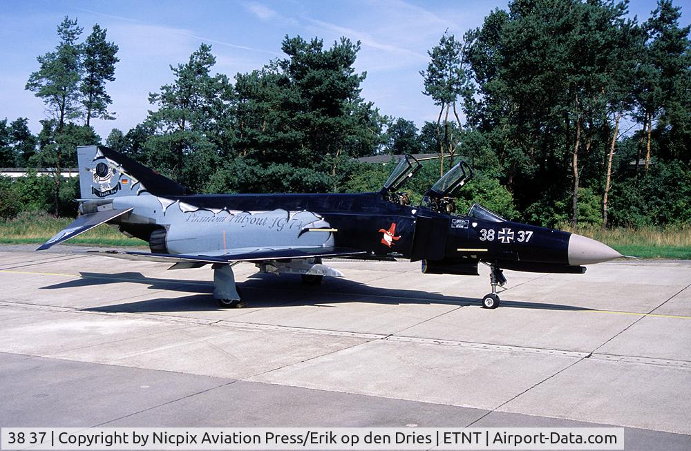 38 37, 1972 McDonnell Douglas F-4F Phantom II C/N 4716, right side of the last F-4 of JG-74 when the unit went to Eurofighter