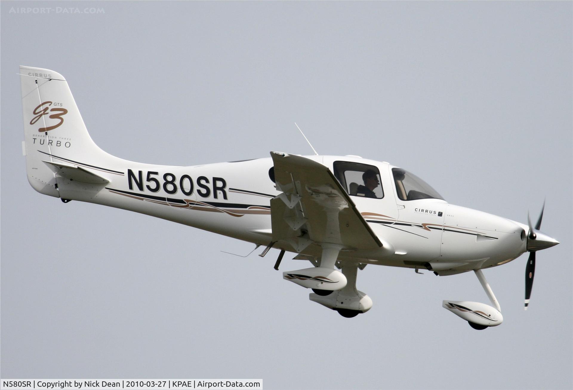 N580SR, 2007 Cirrus SR22 C/N 2580, KPAE
