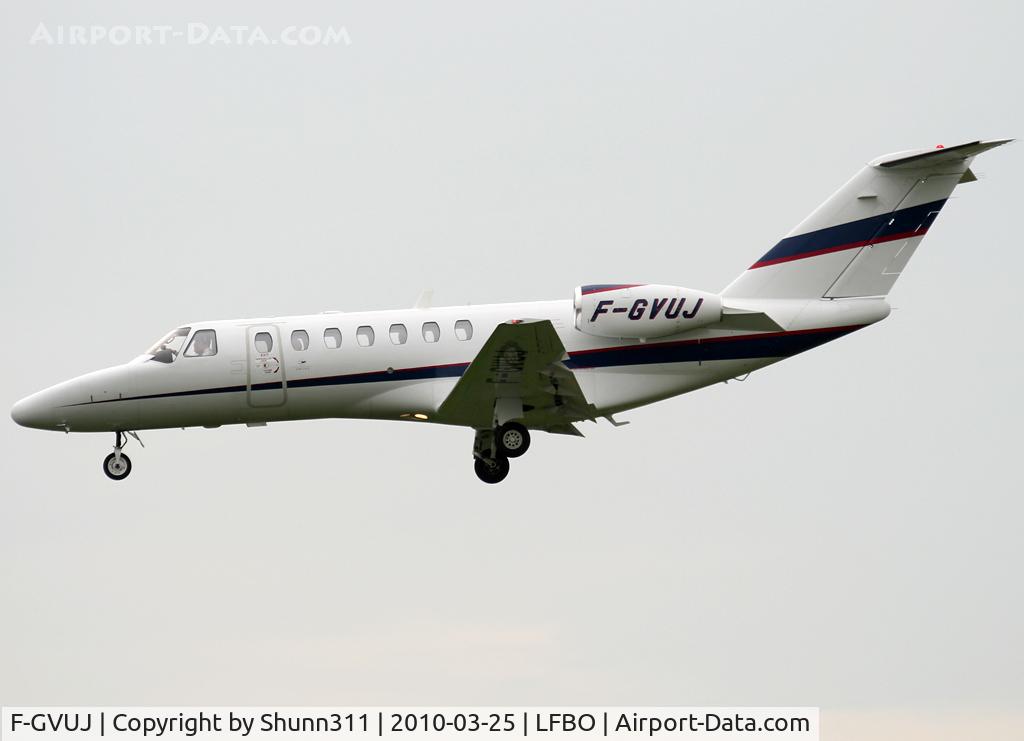 F-GVUJ, 2007 Cessna 525B CitationJet CJ3 C/N 525B-0156, Landing rwy 14L