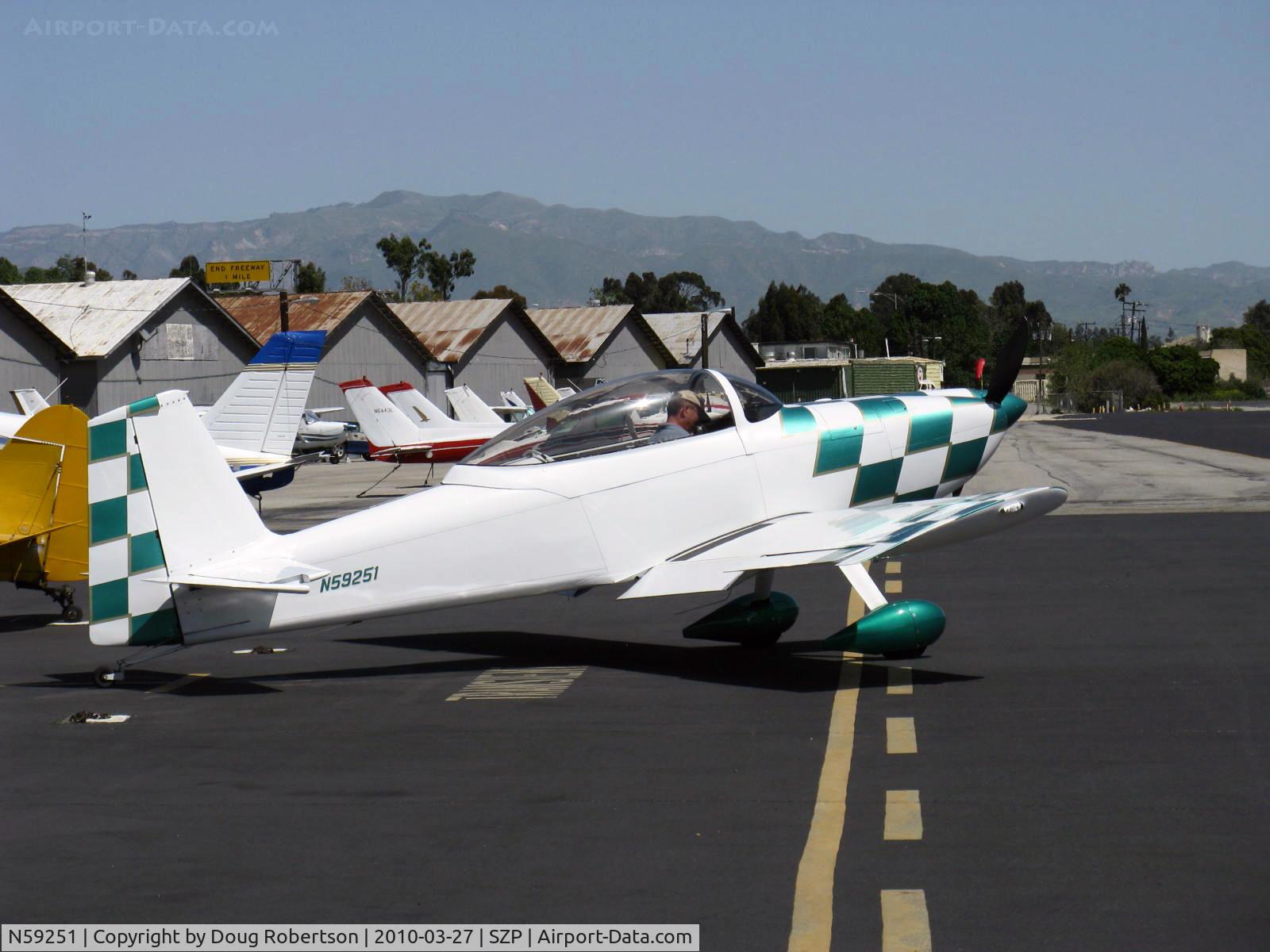 N59251, 2007 Vans RV-8 C/N 81199, 2007 Snider VAN's RV-8, Superior XP-360 180 Hp