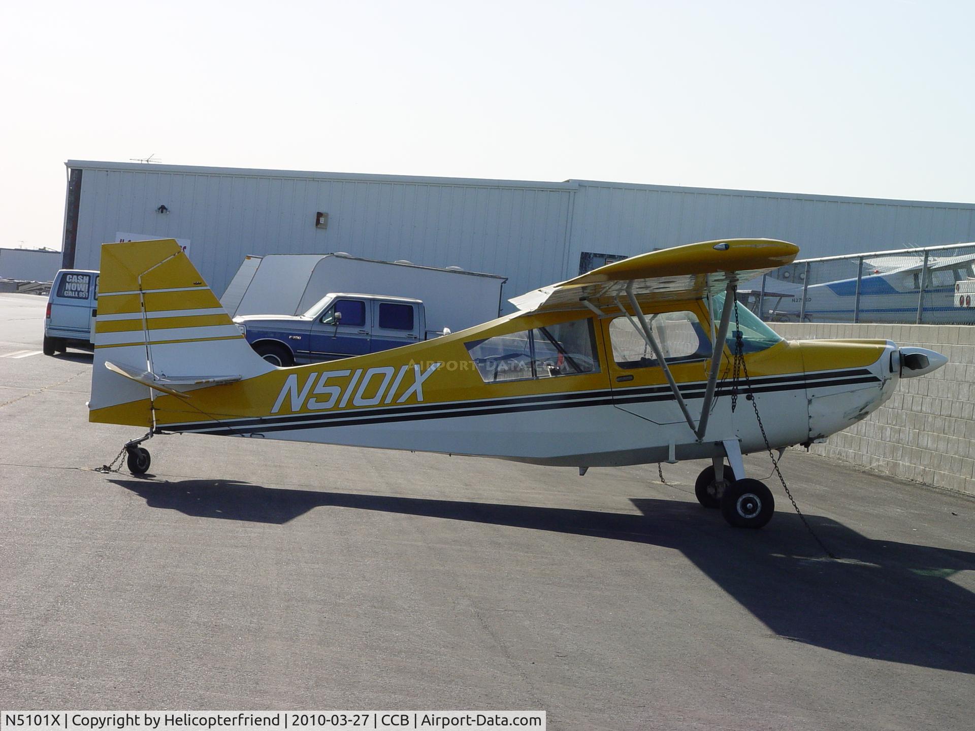 N5101X, 1969 Champion 7KCAB C/N 164, 57 Freeway landing plane now parked at Cable