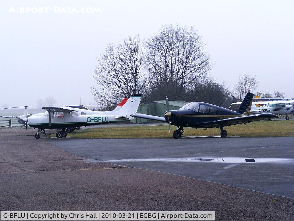 G-BFLU, 1978 Reims F152 C/N 1433, main parking area at this former WWII airfield