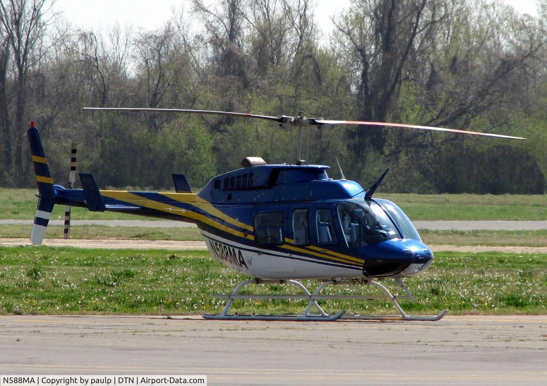 N588MA, Bell 206L-3 LongRanger III C/N 51350, At Shreveport's Downtown Airport.