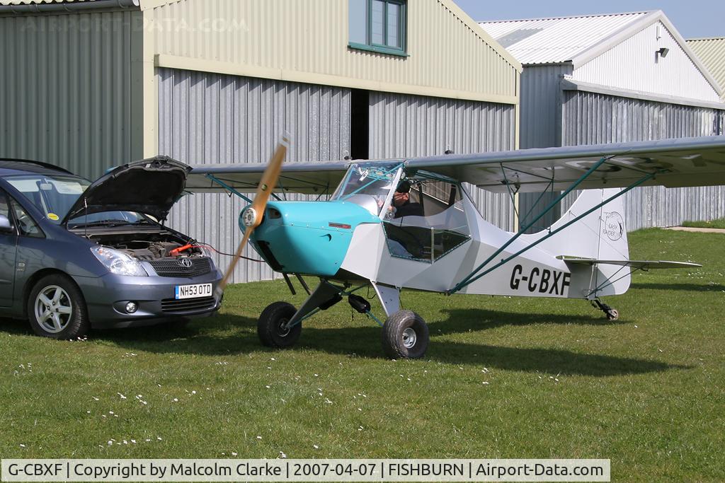 G-CBXF, 2002 Easy Raider J2.2(2) C/N BMAA/HB/196, Easy Raider J2.2(2). A 'jump start' at Fishburn Airfield, UK in 2007.