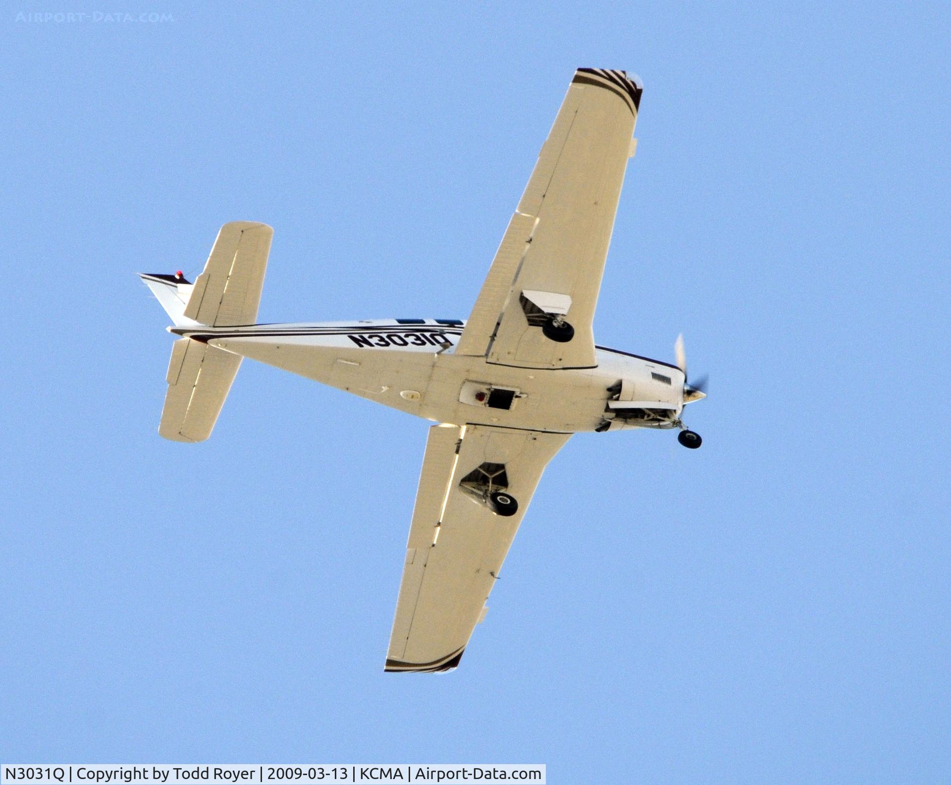 N3031Q, 1998 Raytheon Aircraft Company A36 Bonanza C/N E-3196, From the backyard