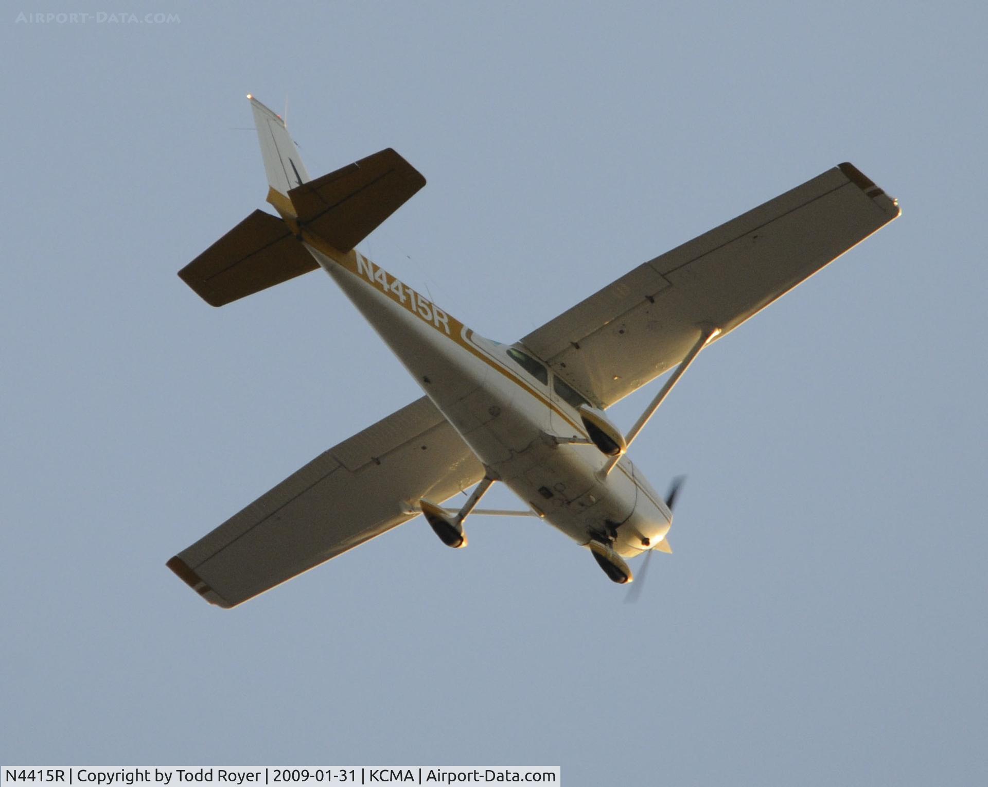 N4415R, 1974 Cessna 172M C/N 17263163, From the backyard