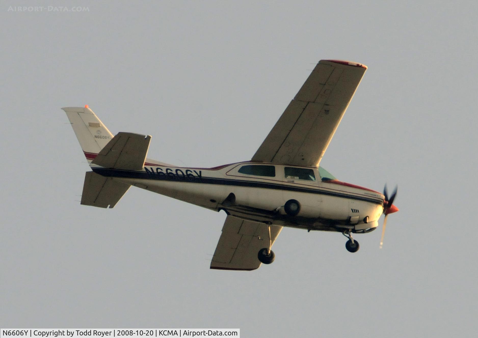 N6606Y, 1981 Cessna T210N Turbo Centurion C/N 21064457, From the backyard
