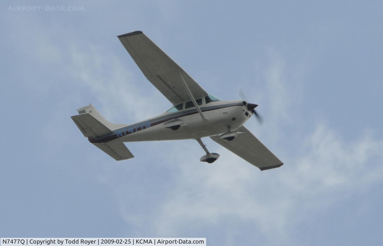 N7477Q, 1972 Cessna 182P Skylane C/N 18261117, From the backyard
