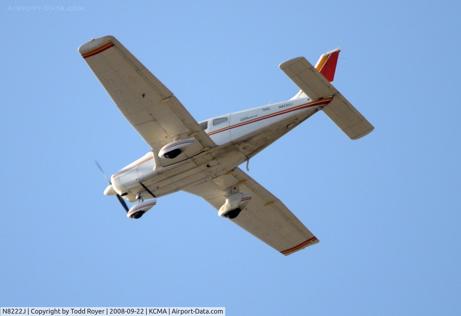 N8222J, 1980 Piper PA-28-161 C/N 28-8016340, From the backyard