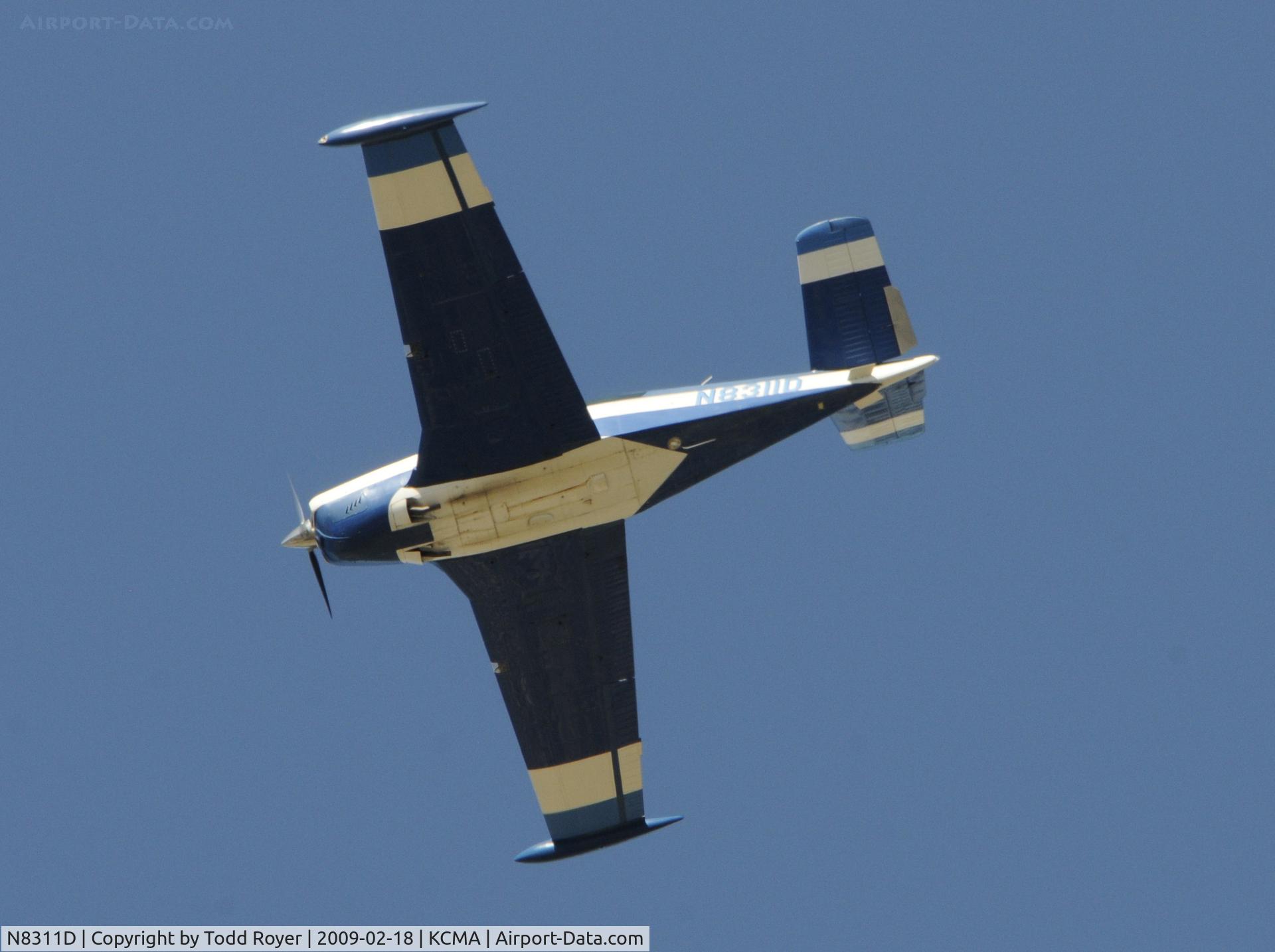 N8311D, 1957 Beech J35 Bonanza C/N D-5414, From the backyard