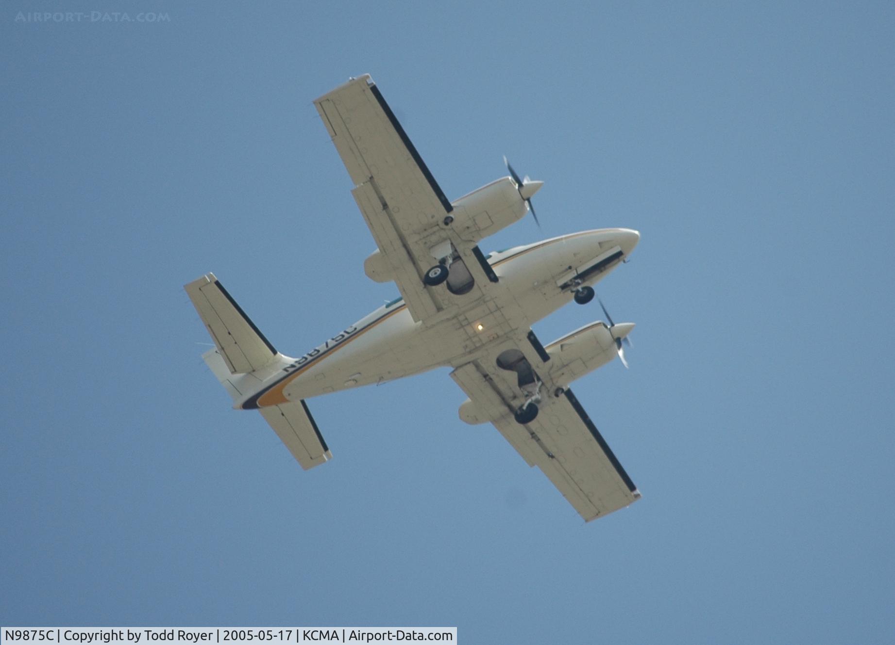 N9875C, 1983 Cessna T303 Crusader C/N T30300228, From the backyard