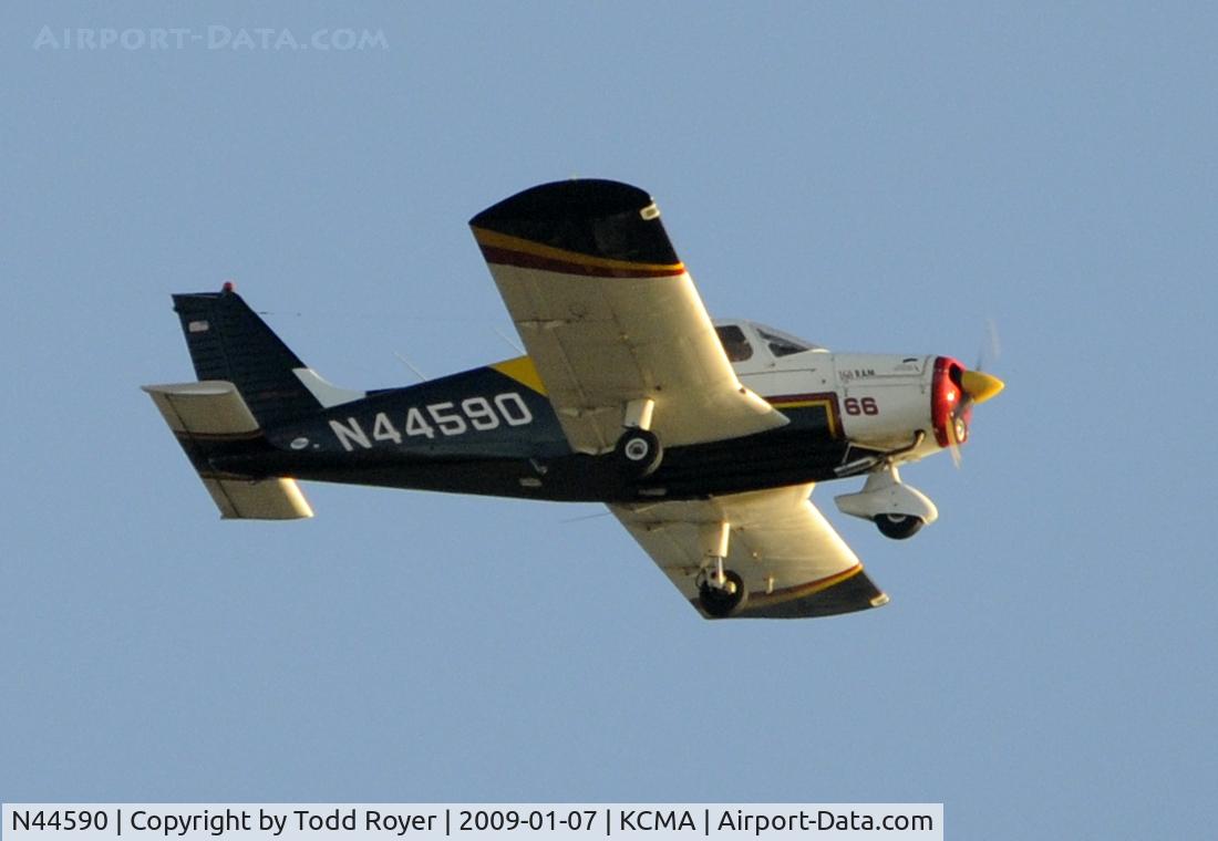 N44590, 1974 Piper PA-28-140 Cherokee Cruiser C/N 28-7425429, From the backyard
