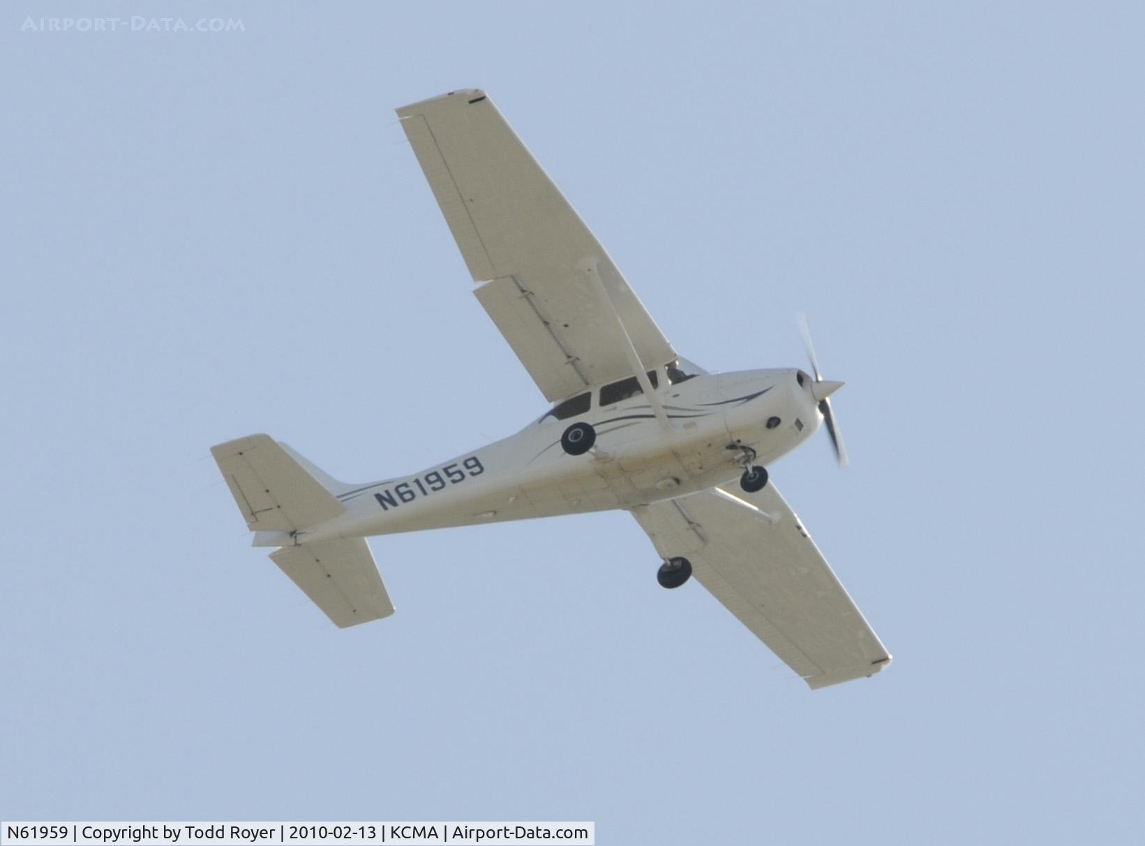 N61959, 2008 Cessna 172R C/N 17281542, From the backyard