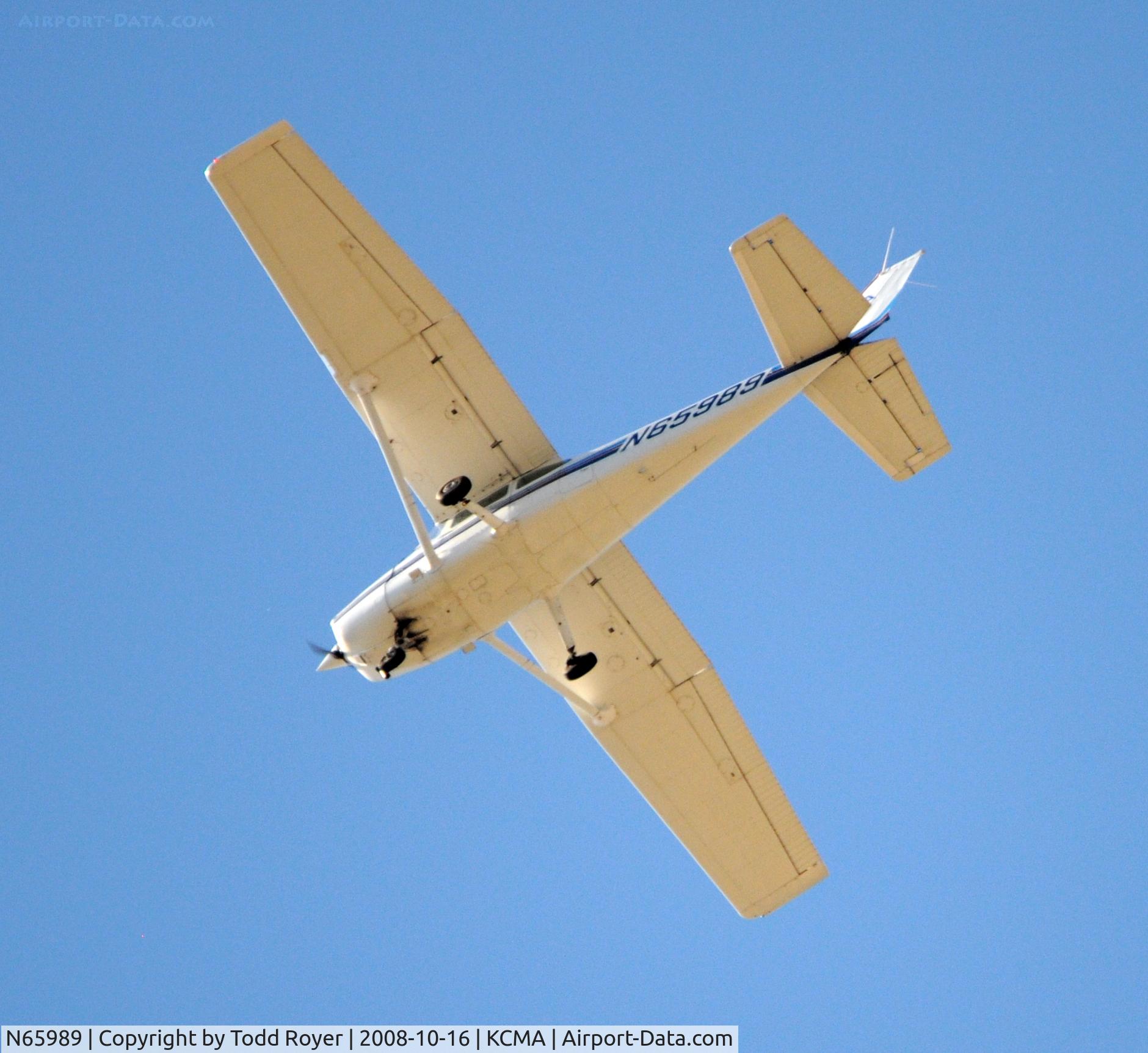 N65989, 1983 Cessna 172P C/N 17275940, From the backyard