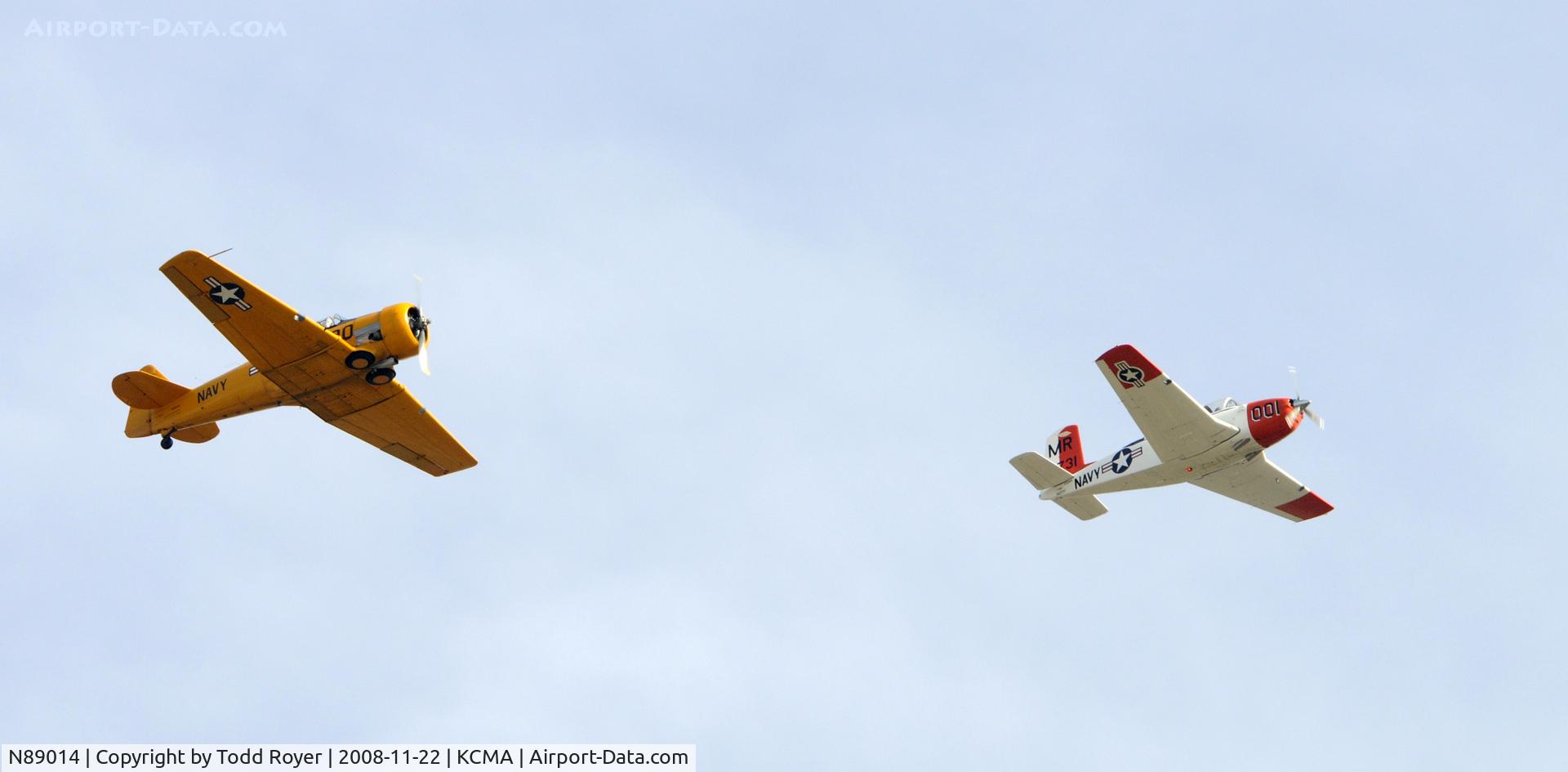 N89014, 1943 North American SNJ-5 Texan Texan C/N 84865, From the backyard