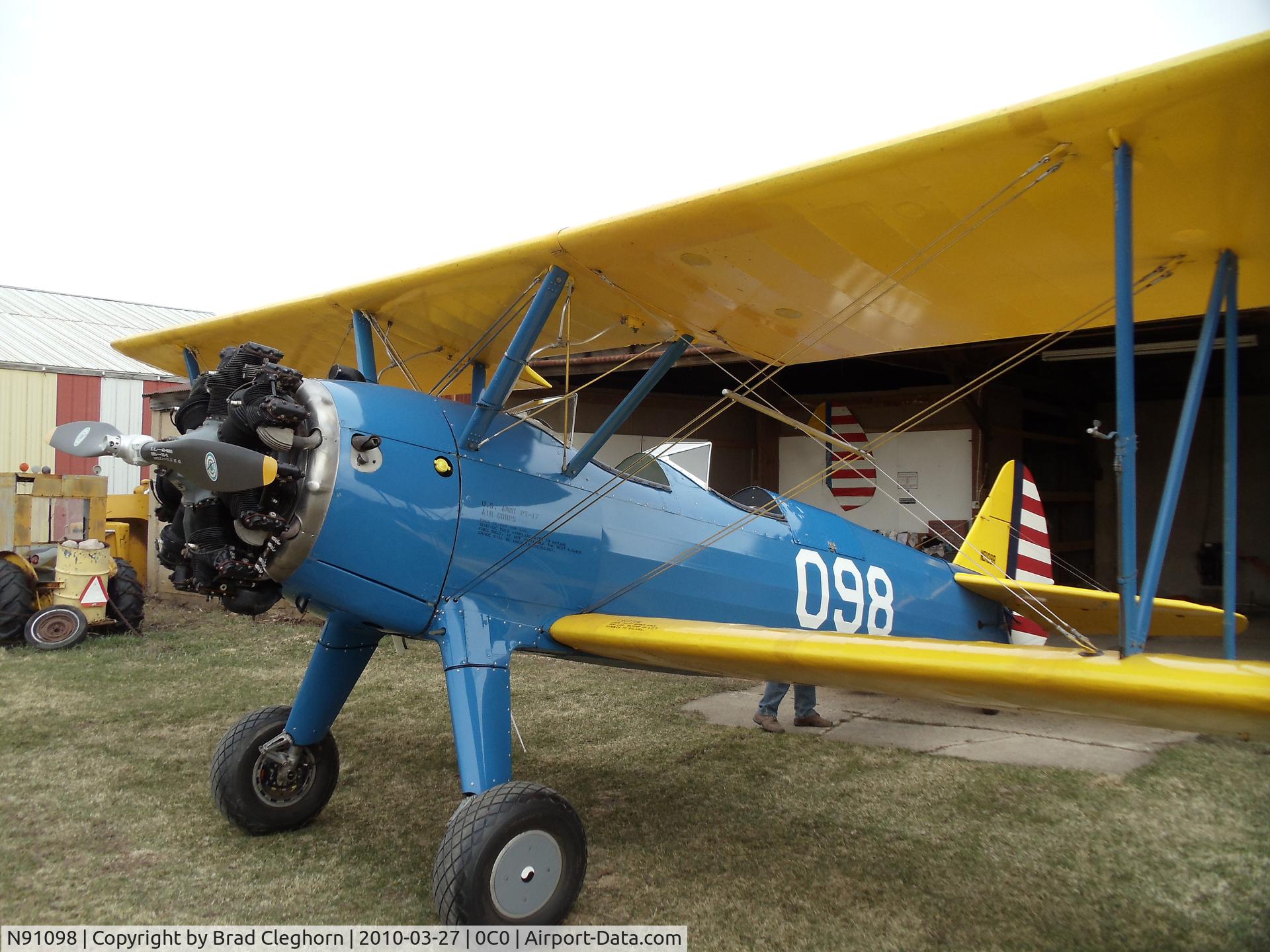 N91098, 1943 Boeing B75N1 C/N 75-7780, Stearman