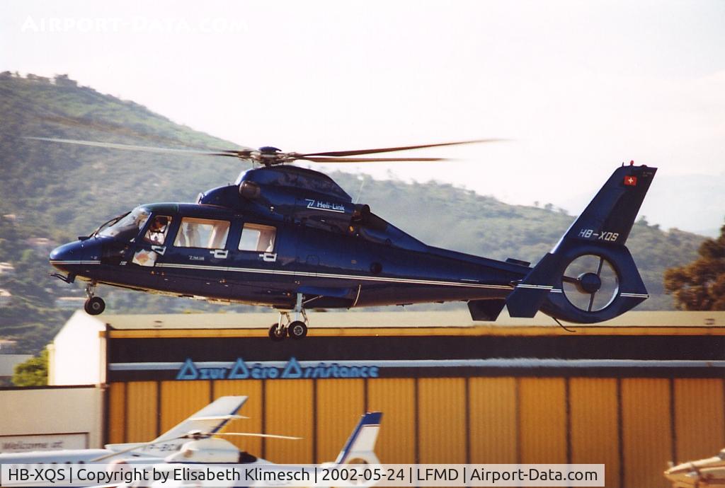 HB-XQS, 1998 Eurocopter AS-365N-3 Dauphin 2 C/N 6539, at Cannes Airport