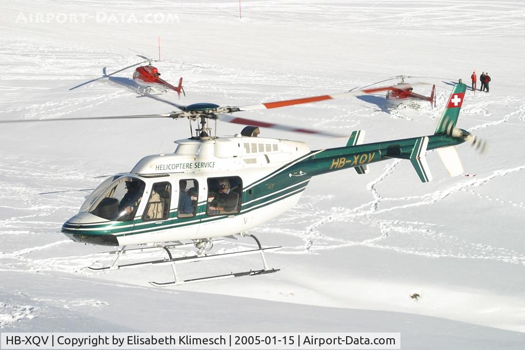 HB-XQV, 1998 Bell 407 C/N 53259, at Lauberhorn