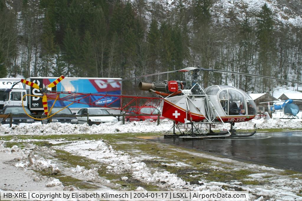 HB-XRE, 1976 Aerospatiale SA-315B Lama C/N 2462, at Lauterbrunnen