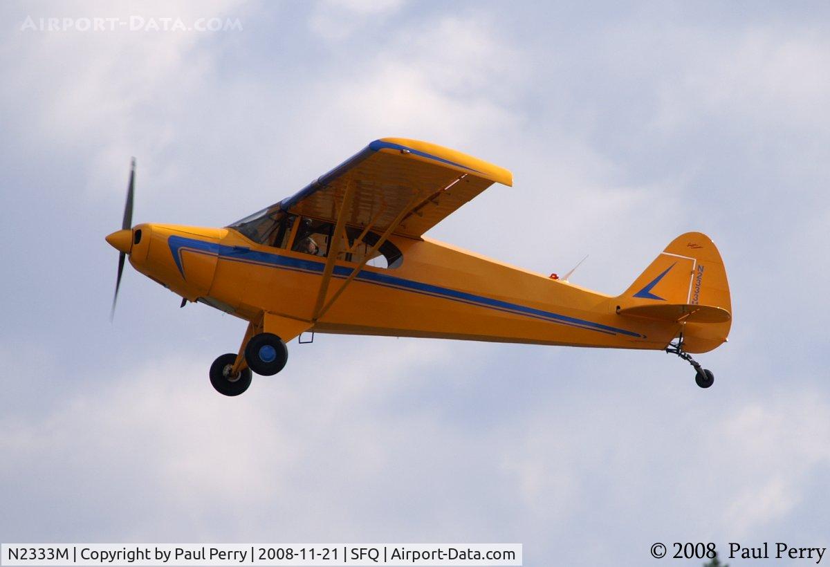 N2333M, 1946 Piper PA-12 Super Cruiser C/N 12-1394, Aloft from Suffolk