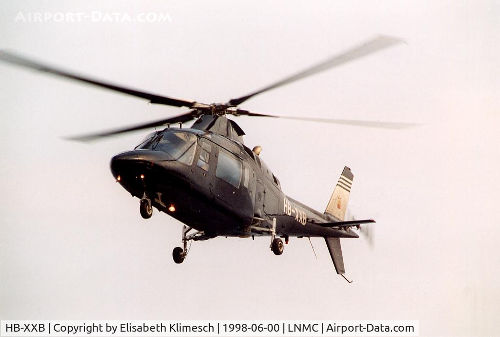 HB-XXB, 1990 Agusta A-109C C/N 7635, at Monaco Heliport