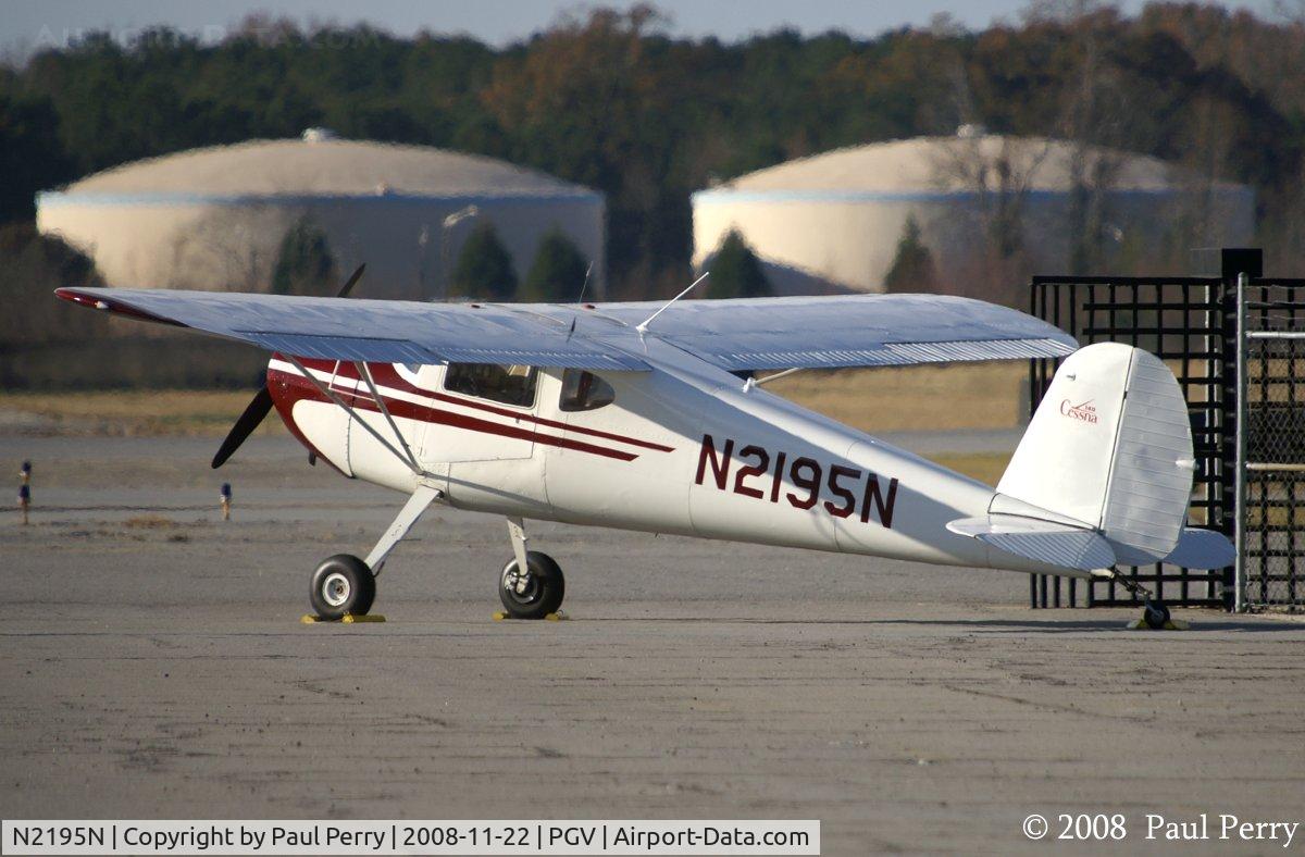 N2195N, 1947 Cessna 140 C/N 12431, Solitary on the ramp
