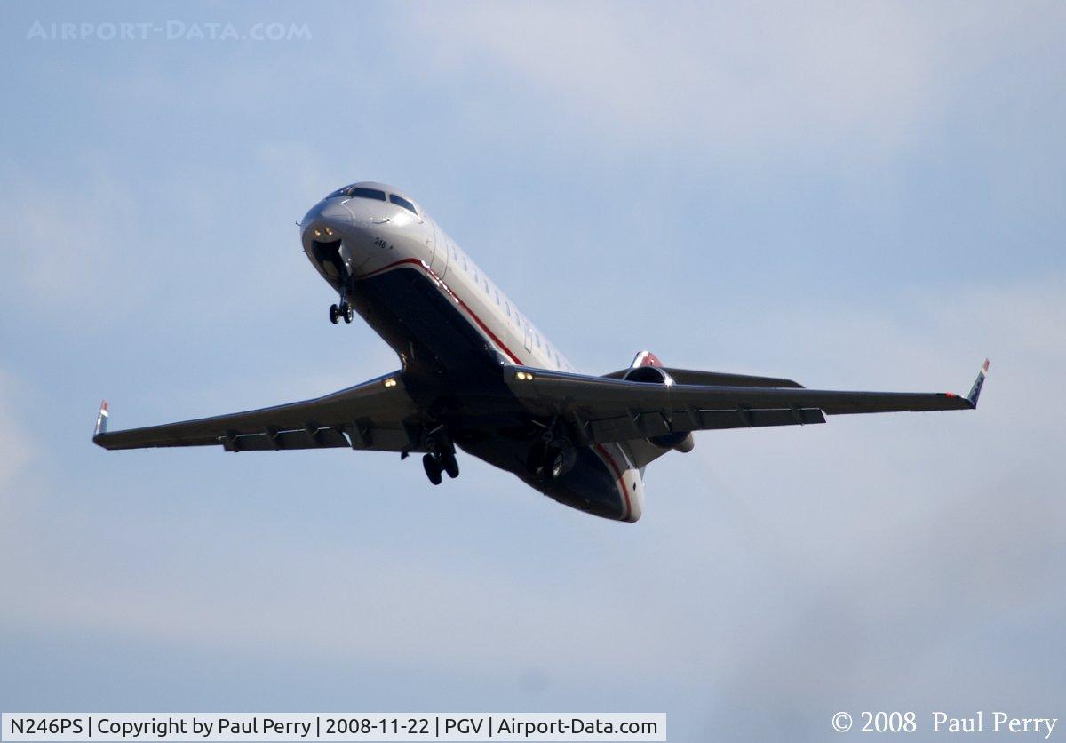 N246PS, 2004 Bombardier CRJ-200ER (CL-600-2B19) C/N 7920, A graceful takeoff