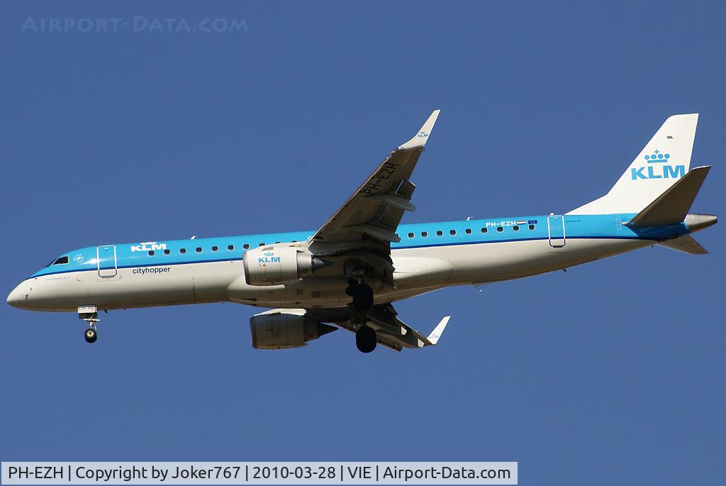 PH-EZH, 2009 Embraer 190LR (ERJ-190-100LR) C/N 19000319, KLM cityhopper Embraer ERJ-190-100STD