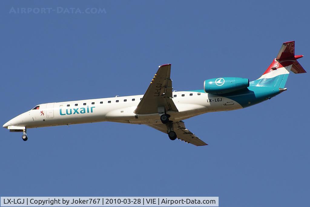 LX-LGJ, 2001 Embraer EMB-145LU (ERJ-145LU) C/N 145395, Luxair Embraer ERJ-135 Regional Jet