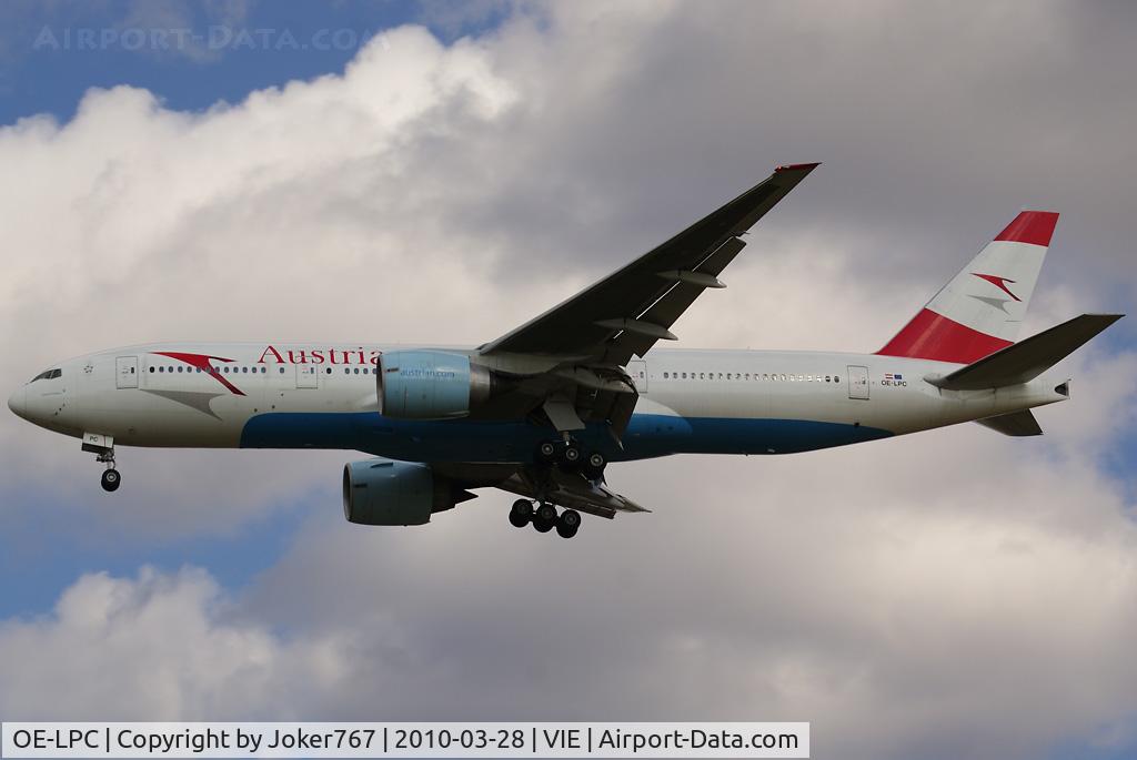 OE-LPC, 2002 Boeing 777-2Z9/ER C/N 29313, Austrian Airlines Boeing 777-2Z9(ER)