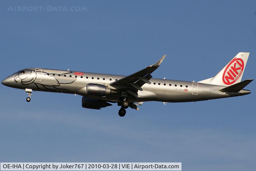 OE-IHA, 2009 Embraer 190LR (ERJ-190-100LR) C/N 19000285, NIKI Embraer ERJ-190-100LR