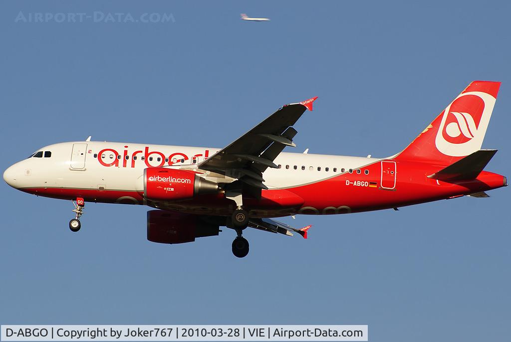 D-ABGO, 2008 Airbus A319-112 C/N 3689, Air Berlin Airbus A319-112