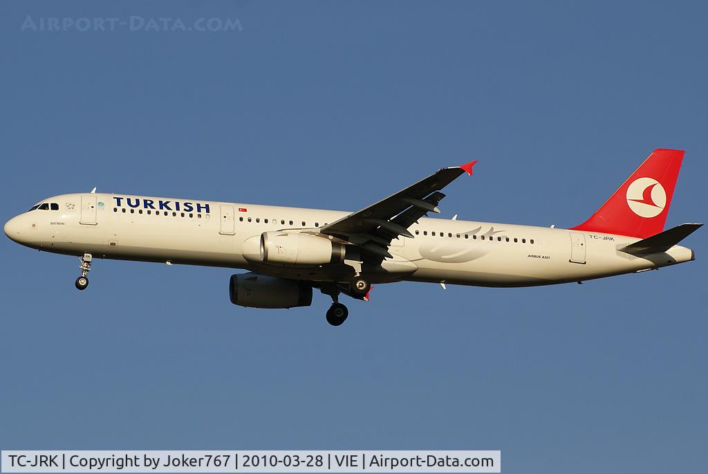 TC-JRK, 2008 Airbus A321-231 C/N 3525, Turkish Airlines Airbus A321-231