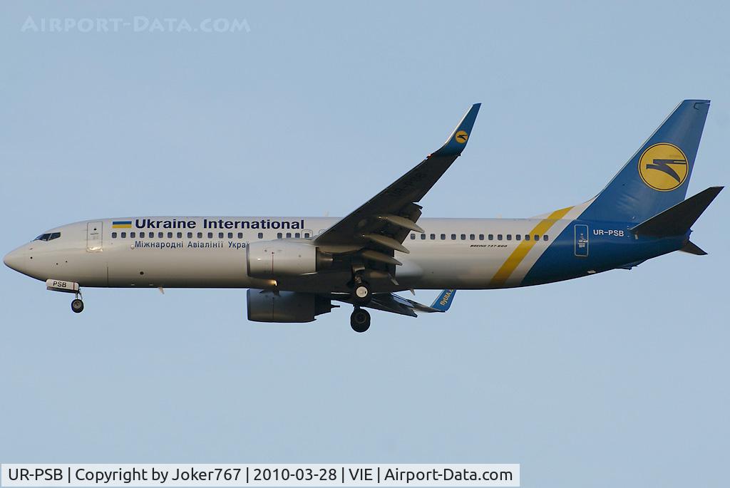 UR-PSB, 2009 Boeing 737-8HX C/N 29654, Ukraine International Airlines Boeing 737-8HX(WL)