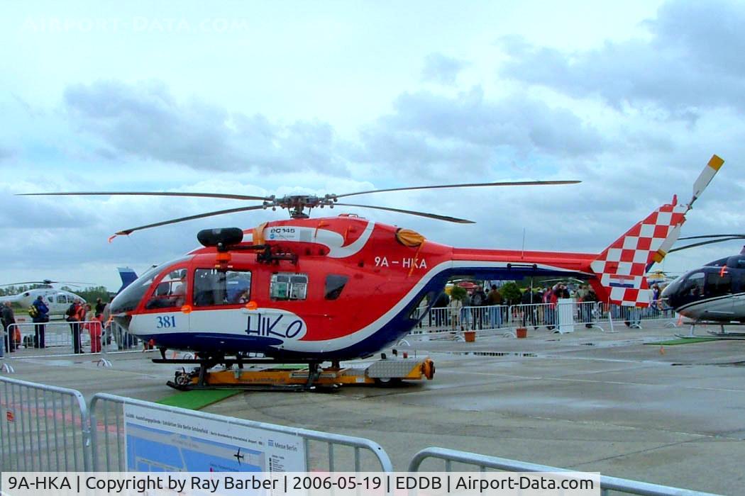 9A-HKA, 2004 Eurocopter-Kawasaki EC-145 (BK-117C-2) C/N 9055, Eurocopter EC.145C-2 [9055] Schonefeld~D 19/05/2006. Seen at the Berlin Airshow.